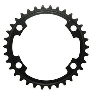 Shimano 34D 9000 D.Ace (50/34-MA) Plato. Plata. Única