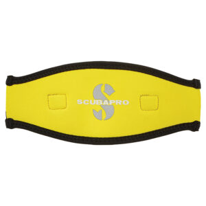 SCUBAPRO Correa de máscara 2.5 mm negro/amarillo