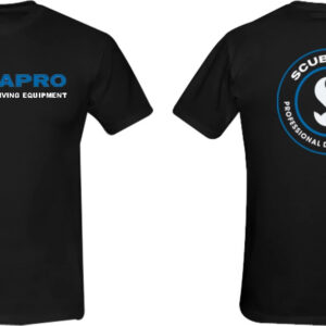 SCUBAPRO Camiseta con logotipo negra talla 2XL