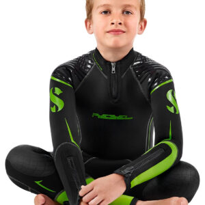 SCUBAPRO Traje húmedo Rebel 6/5 mm cremallera trasera niño talla L/152