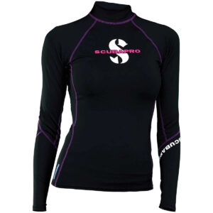 SCUBAPRO Camiseta de licra T-Flex manga larga mujer ónix talla XS